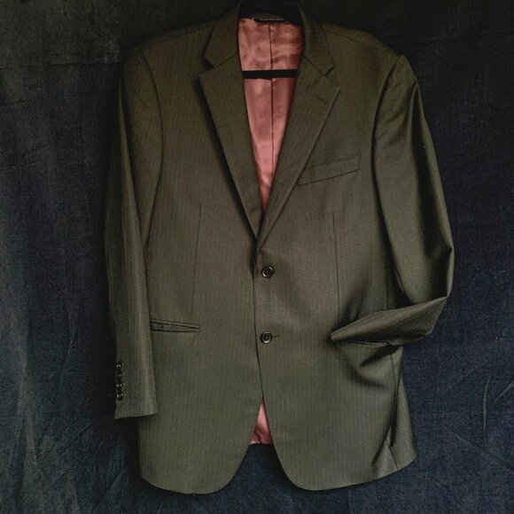 Samuelsohn SB Gable Sport Coat Jacket 42R Super 120's Wool Union Made in Canada - Picture 2 of 8